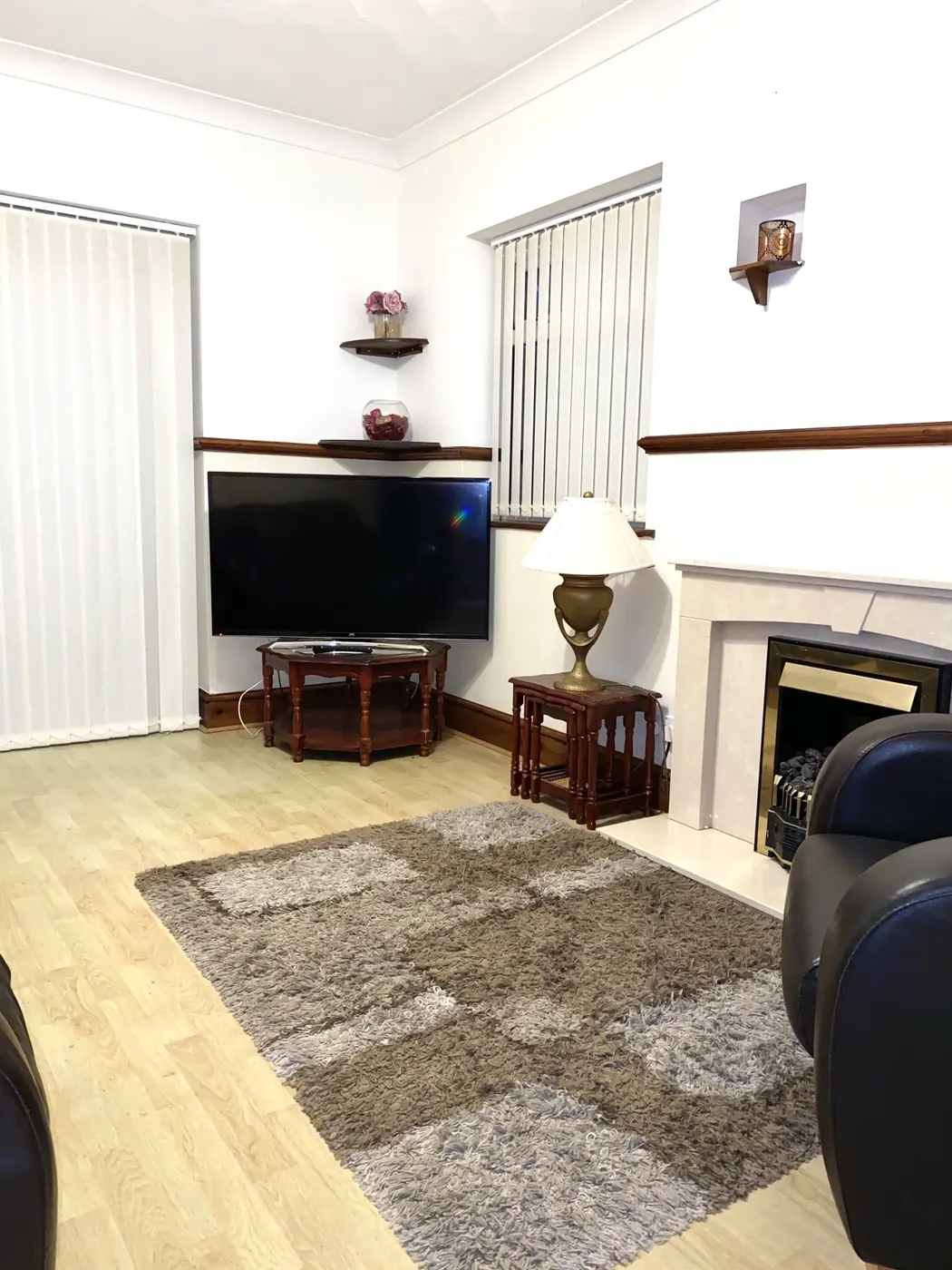 Lounge and television in the Family Apartment